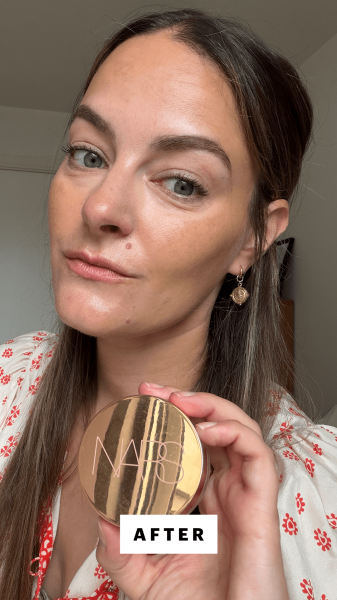 Panych after applying the Nars Laguna TalcFree Bronzer Powder